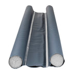 Zugluftstopper Doppeldichtung Türdichtung grau Energiesparend 2er SET 95 cm KÜRZBAR