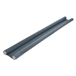 Zugluftstopper Doppeldichtung Türdichtung grau Energiesparend 2er SET 95 cm KÜRZBAR
