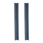 Zugluftstopper Doppeldichtung Türdichtung grau Energiesparend 2er SET 95 cm KÜRZBAR
