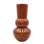 Vase Blumenvase XXL Dekovase Metallvase Beige Braun 38x25 Retro Blumengefäß