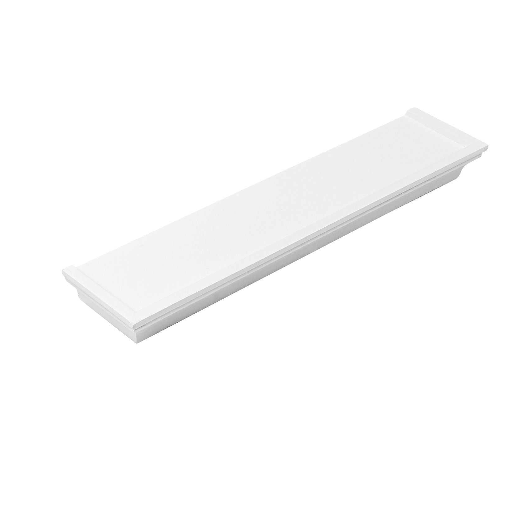 Wandregal weiß Landhaus Bücherregal 15-61 cm Wandboard Hängeregal Schweberegal