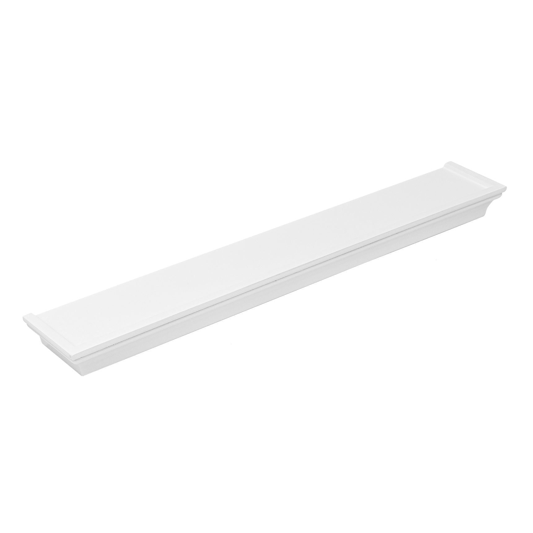 Wandregal weiß Landhaus Bücherregal 15-61 cm Wandboard Hängeregal Schweberegal