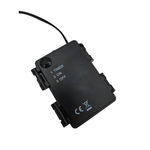 Stern LED warmweiß Weihnachtsstern Metall schwarz Metallstern Batterie Timer Ø 30 cm