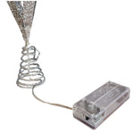 Christbaumspitze 35cm Baumspitze Weihnachten Metall Glitzer LED Stern B-WARE