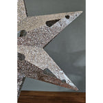 Christbaumspitze 35cm Baumspitze Weihnachten Metall Glitzer LED Stern B-WARE