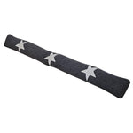 Zugluftstopper Windstopper Türdichtung Türvorleger Stern grau 90x10 cm