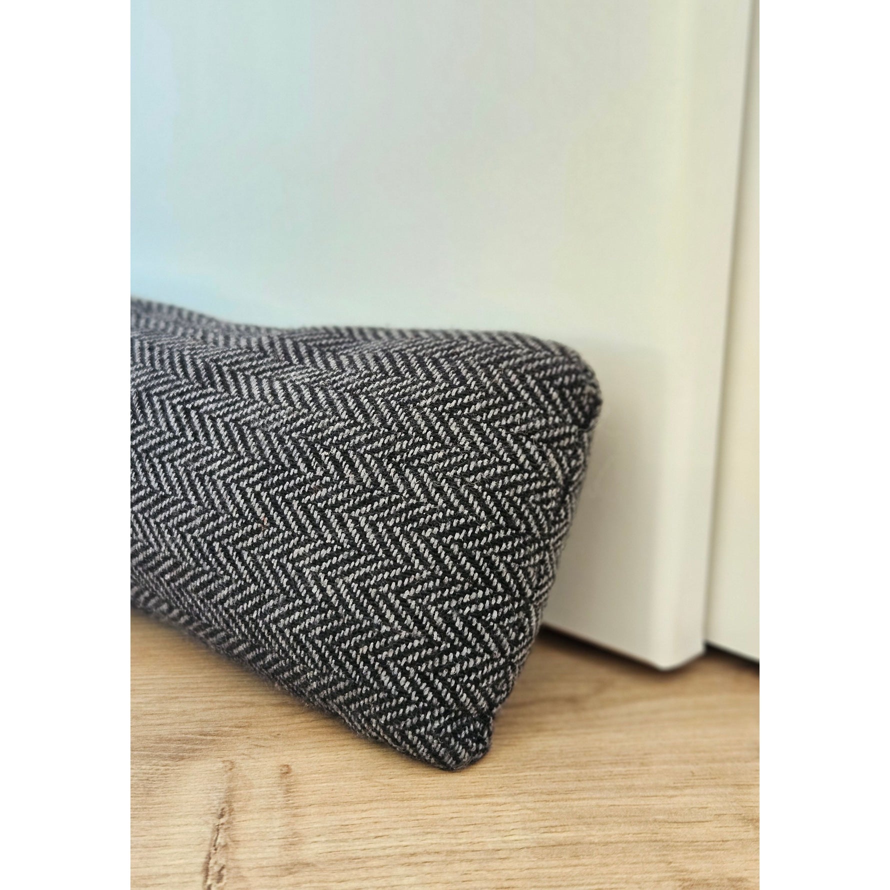 Zugluftstopper Windstopper Türdichtung Türvorleger Stern grau 90x10 cm