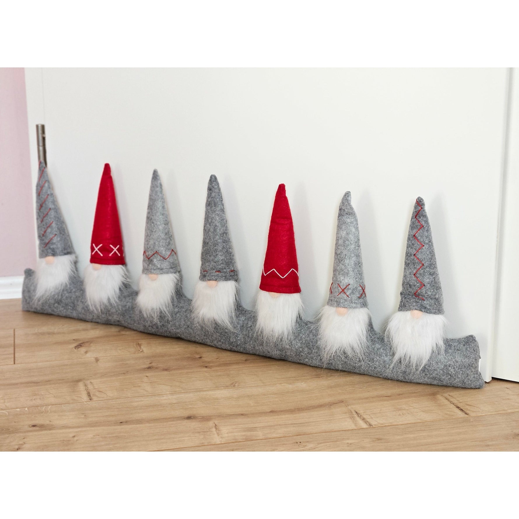 Zugluftstopper Wichtel Windstopper Türwindstopper Zugluft Weihnachten 90x30cm