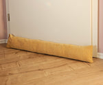 Zugluftstopper Türdichtung Türwindstopper Türen und Fenster Stoff grau creme beige 90 cm
