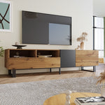 MainMall Holzmaserung TV Schrank
