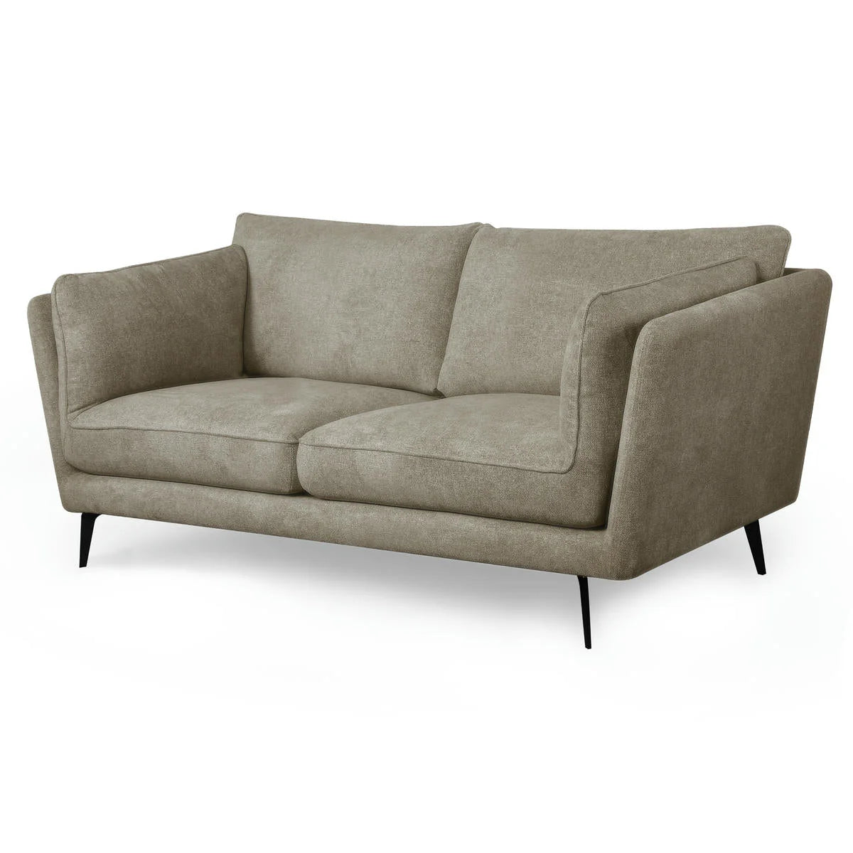 FURNHOUSE Bari 2-Sitzer Sofa - Stoffbezug Beige