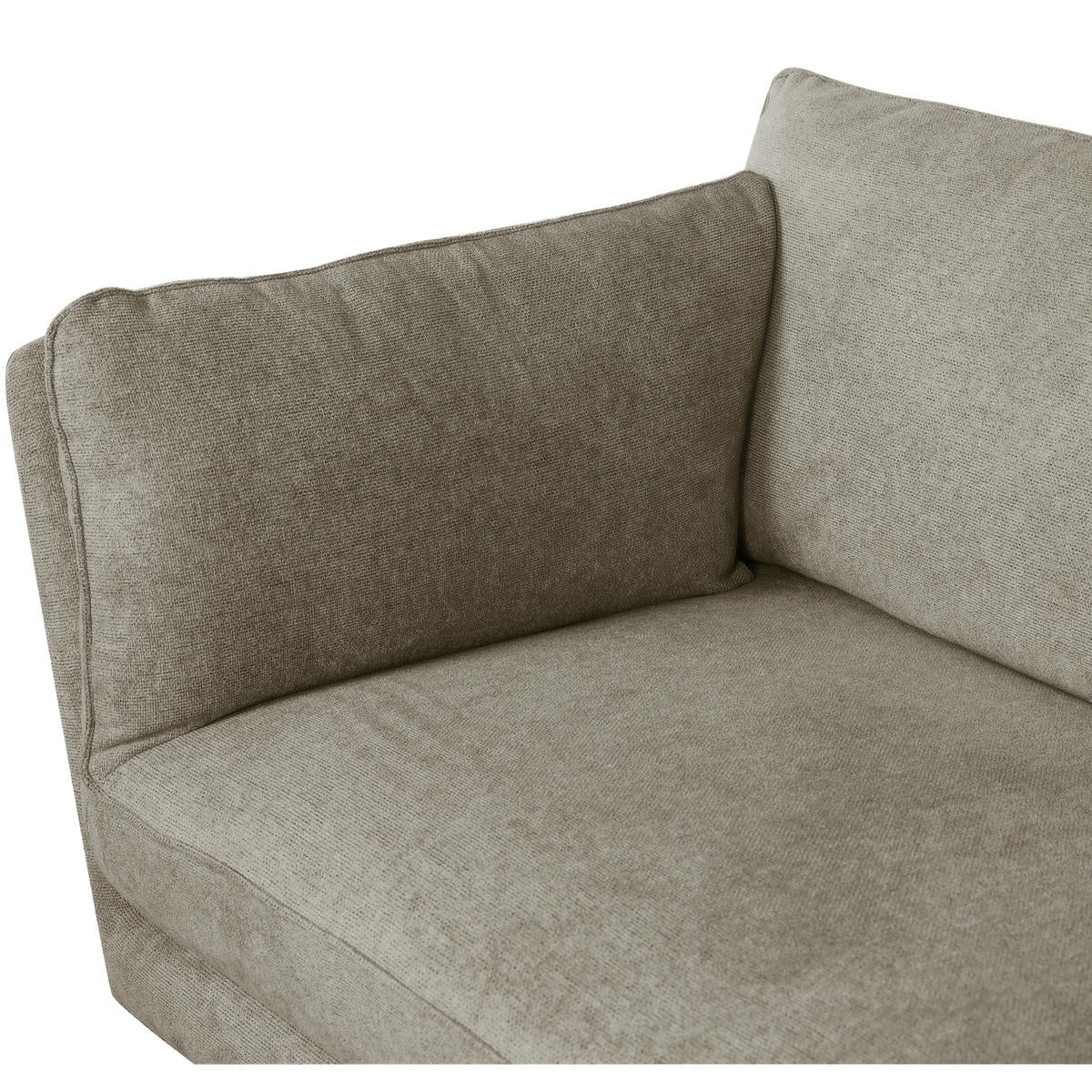 FURNHOUSE Bari 2-Sitzer Sofa - Stoffbezug Beige