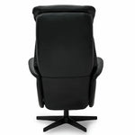FURNHOUSE Bonanza Elektrischer Relaxsessel - Echtleder Schwarz