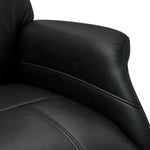 FURNHOUSE Bonanza Elektrischer Relaxsessel - Echtleder Schwarz