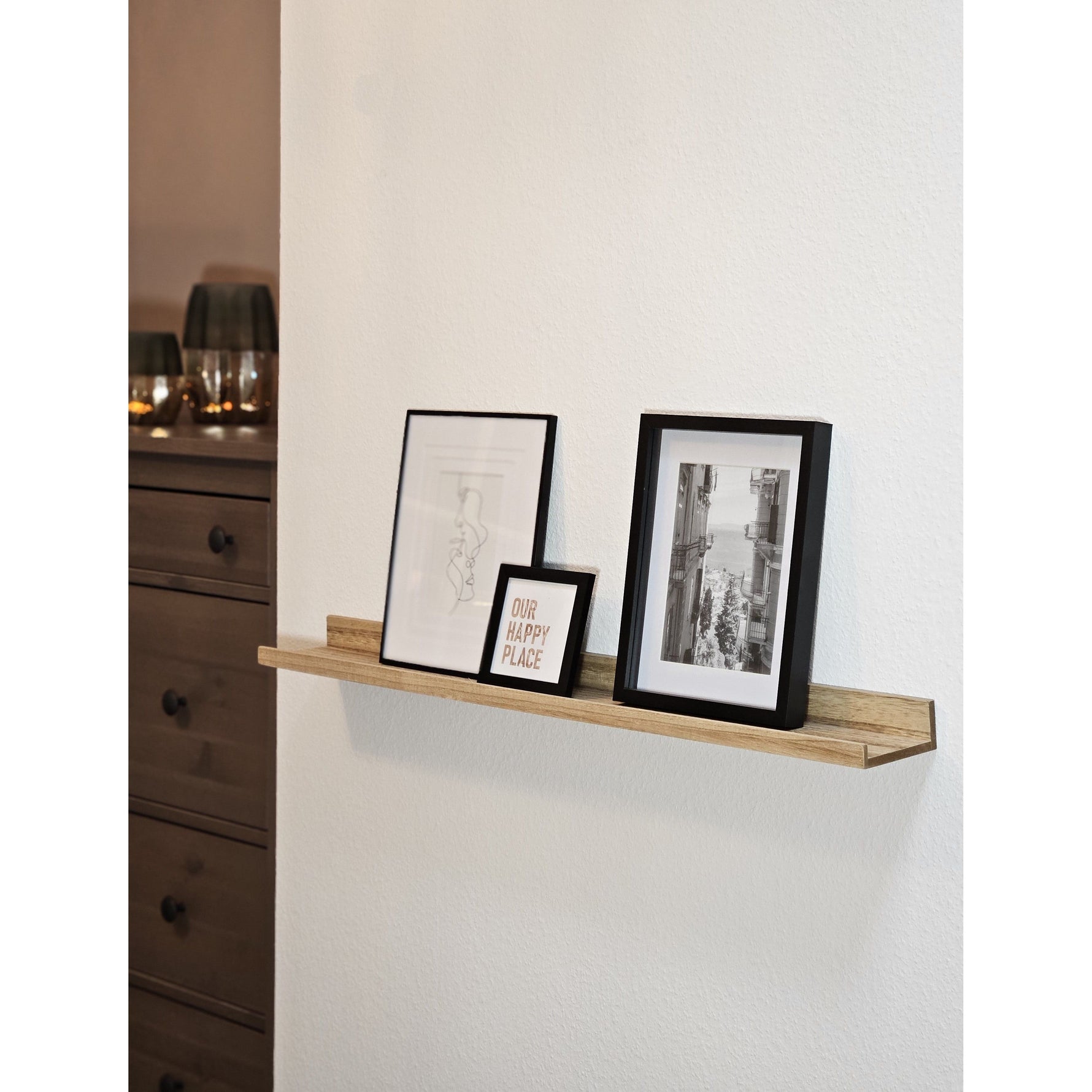 Fotoleiste Bilderleiste Schweberegal Holzregal Wandregal Bücherregal Wandboard