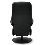 FURNHOUSE Bull Elektrischer Relaxsessel - Echtleder Schwarz