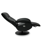 FURNHOUSE Bull Elektrischer Relaxsessel - Echtleder Schwarz