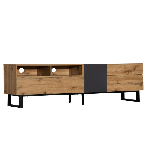 MainMall Holzmaserung TV Schrank