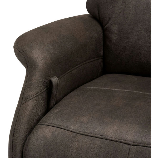 FURNHOUSE Delta Manueller Relaxsessel - Stoffbezug Taupe Grau