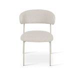 FURNHOUSE Diana Esszimmerstühle 2er Set - Bouclé-Stoff Beige