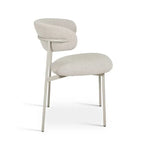 FURNHOUSE Diana Esszimmerstühle 2er Set - Bouclé-Stoff Beige