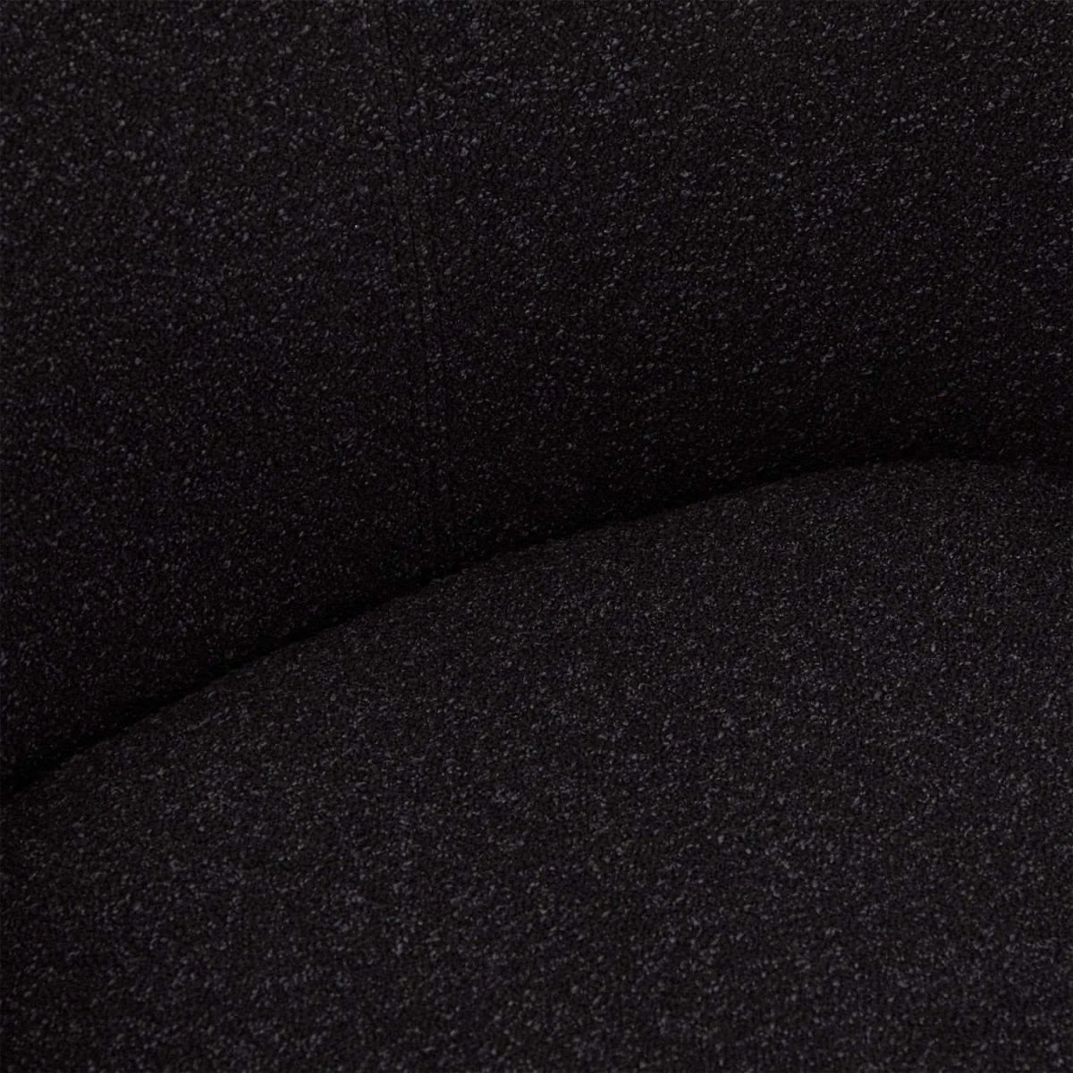 FURNHOUSE Helena Esszimmerstühle mit Armlehne 2er Set - Drehbar, Bouclé-Stoff Schwarz