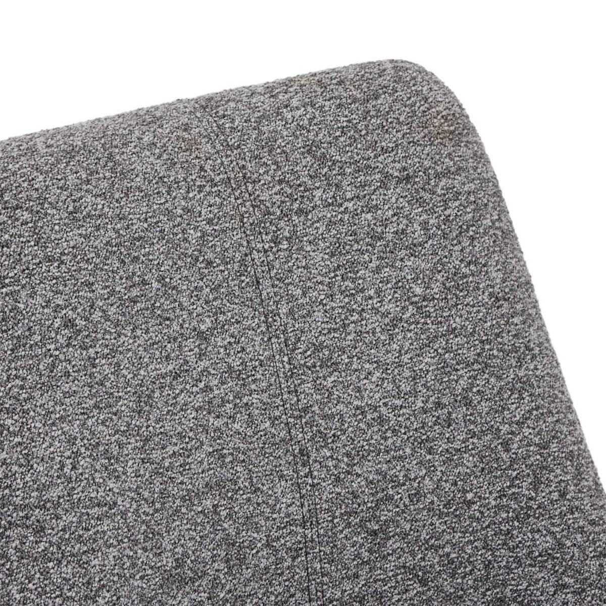 FURNHOUSE Helena Esszimmerstühle 2er Set - Drehbar, Bouclé-Stoff Grau