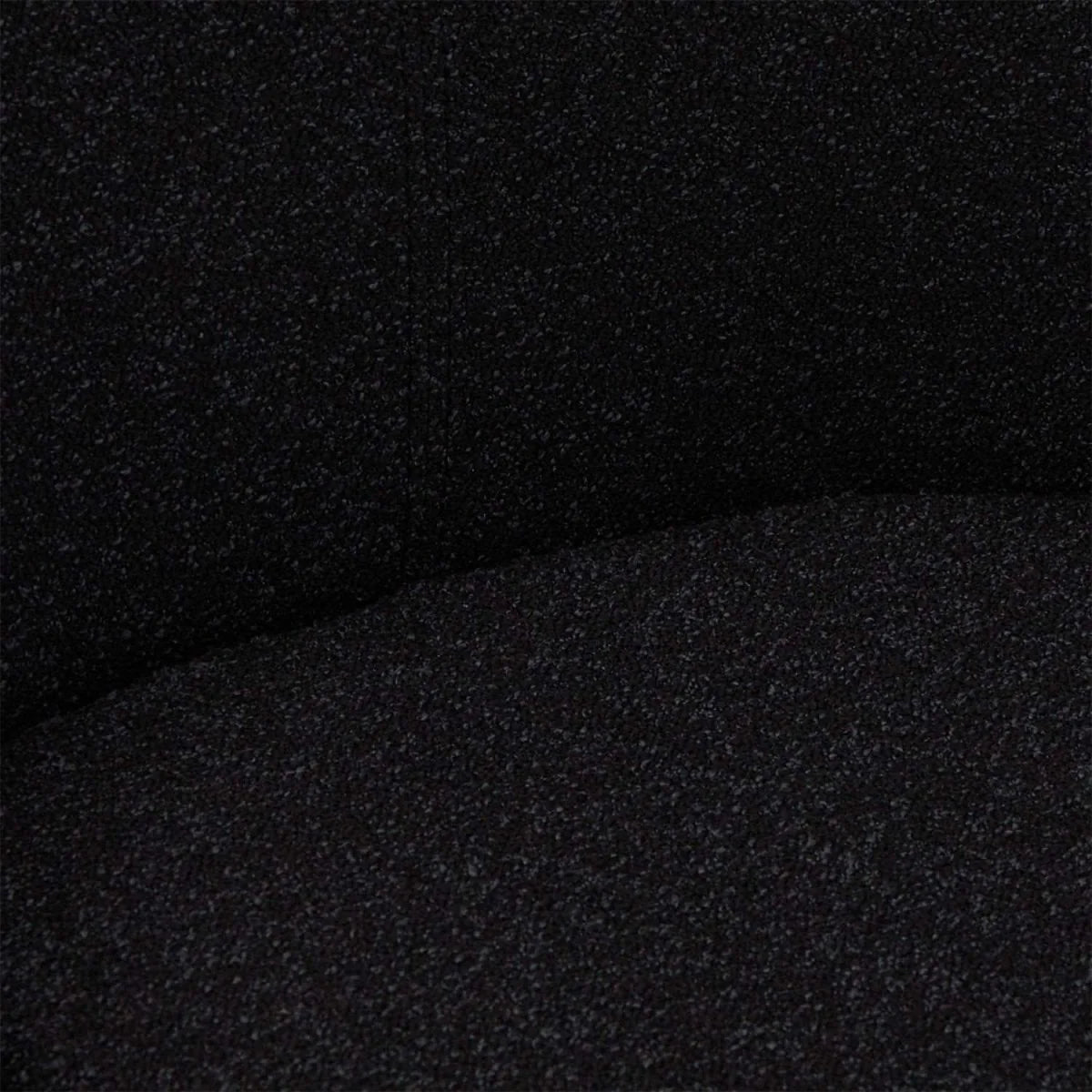 FURNHOUSE Helena Esszimmerstühle 2er Set - Drehbar, Bouclé-Stoff Schwarz