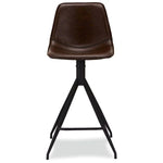 FURNHOUSE Isabel Barhocker 2er Set - Kunstleder Braun