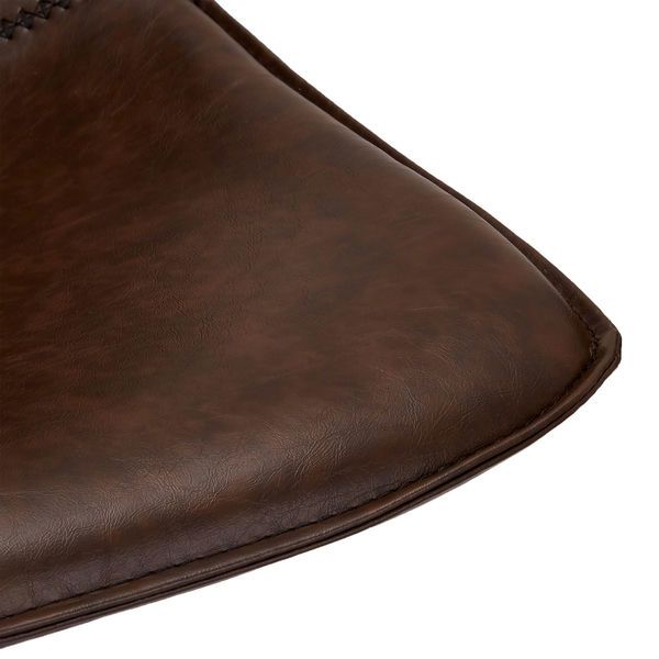 FURNHOUSE Isabel Barhocker 2er Set - Kunstleder Braun