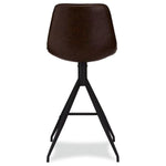 FURNHOUSE Isabel Barhocker 2er Set - Kunstleder Braun