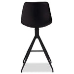 FURNHOUSE Isabel Barhocker 2er Set - Kunstleder Schwarz