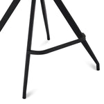 FURNHOUSE Isabel Barhocker 2er Set - Kunstleder Schwarz