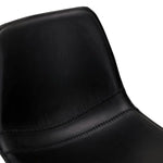 FURNHOUSE Isabel Barhocker 2er Set - Kunstleder Schwarz