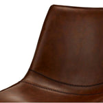 FURNHOUSE Isabel Esszimmerstühle 2er Set - Drehbar, Kunstleder Cognac Braun