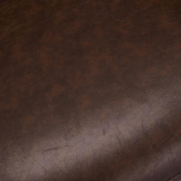 FURNHOUSE Luna Esszimmerstühle mit Armlehne 2er Set - Drehbar, Kunstleder Braun