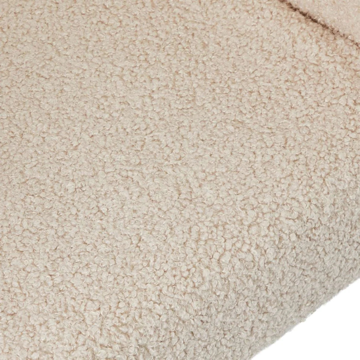 FURNHOUSE Natalie Esszimmerstühle mit Armlehne 2er Set - Bouclé-Stoff Beige