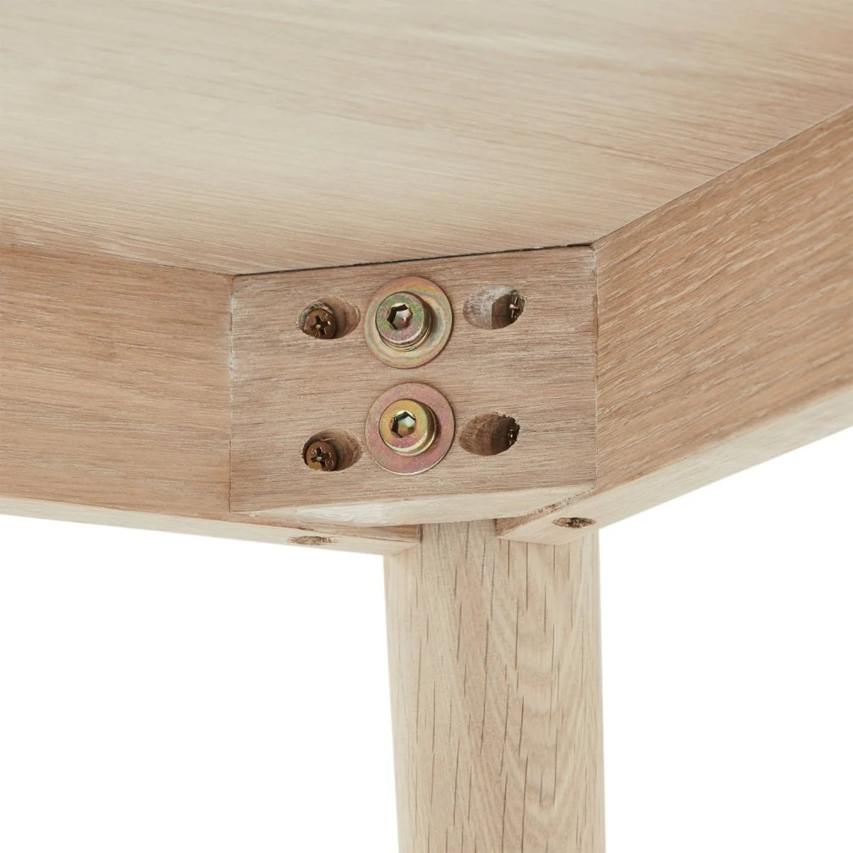FURNHOUSE Nyborg Couchtisch Quadratisch 70x70 cm - Eiche Weiß geöltes