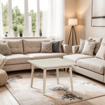 FURNHOUSE Nyborg Couchtisch Quadratisch 70x70 cm - Eiche Weiß geöltes