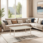 FURNHOUSE Nyborg Couchtisch Rechteckig 120x75 cm - Eiche Weiß geöltes