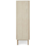 FURNHOUSE Nyborg Highboard mit LED-Beleuchtung - 123 cm breit - Eiche Weiß geöltes