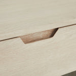 FURNHOUSE Nyborg Highboard mit LED-Beleuchtung - 123 cm breit - Eiche Weiß geöltes