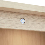 FURNHOUSE Nyborg Highboard mit LED-Beleuchtung - 123 cm breit - Eiche Weiß geöltes