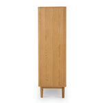 FURNHOUSE Nyborg Highboard mit LED-Beleuchtung - 123 cm breit - Wildeiche Natur