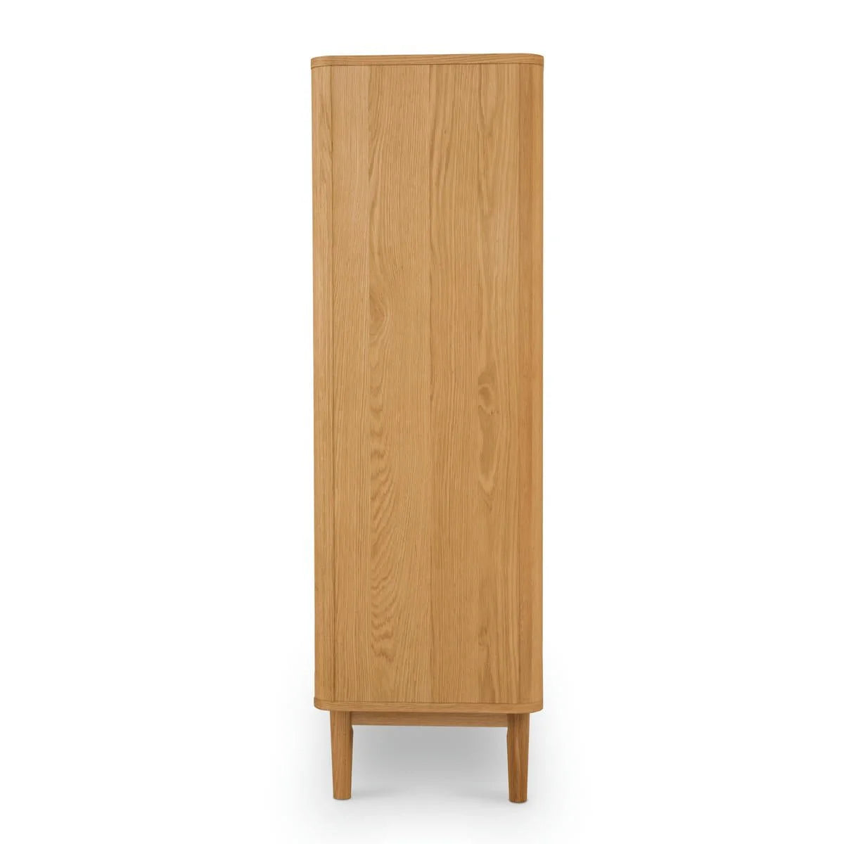 FURNHOUSE Nyborg Highboard mit LED-Beleuchtung - 123 cm breit - Wildeiche Natur