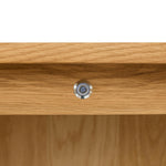 FURNHOUSE Nyborg Highboard mit LED-Beleuchtung - 123 cm breit - Wildeiche Natur