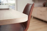 FURNHOUSE Nyborg Rechteckiger Esstisch 200x100 cm - Ausziehbar bis 300 cm - Eiche Weiß geöltes