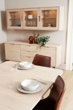 FURNHOUSE Nyborg Rechteckiger Esstisch 200x100 cm - Ausziehbar bis 300 cm - Eiche Weiß geöltes