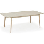 FURNHOUSE Nyborg Rechteckiger Esstisch 200x100 cm - Ausziehbar bis 300 cm - Eiche Weiß geöltes