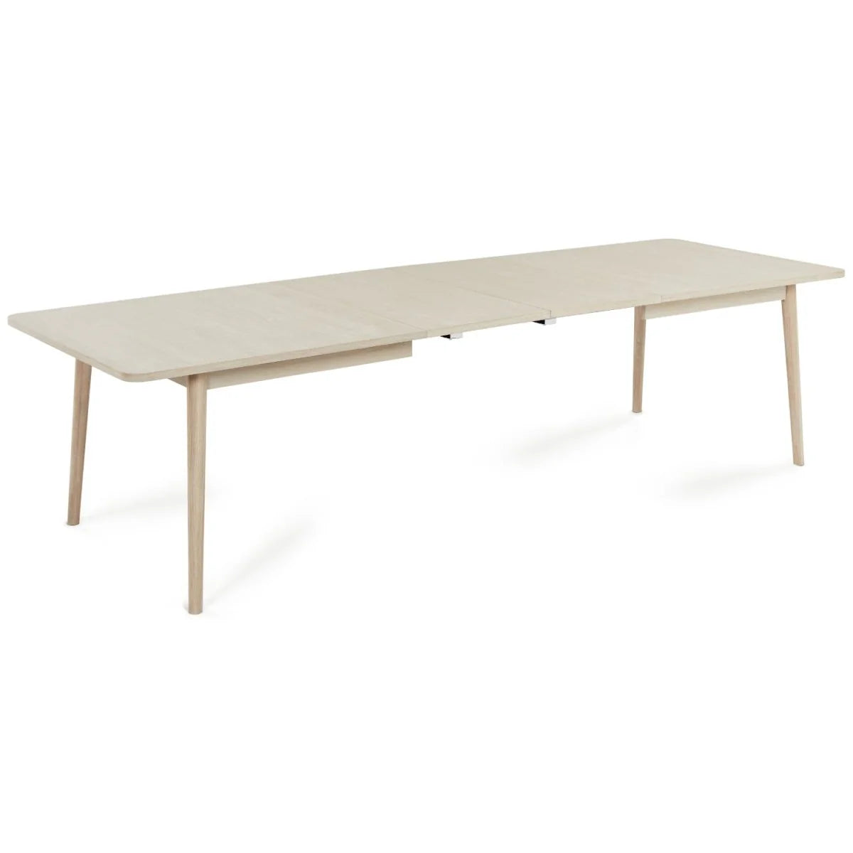FURNHOUSE Nyborg Rechteckiger Esstisch 200x100 cm - Ausziehbar bis 300 cm - Eiche Weiß geöltes